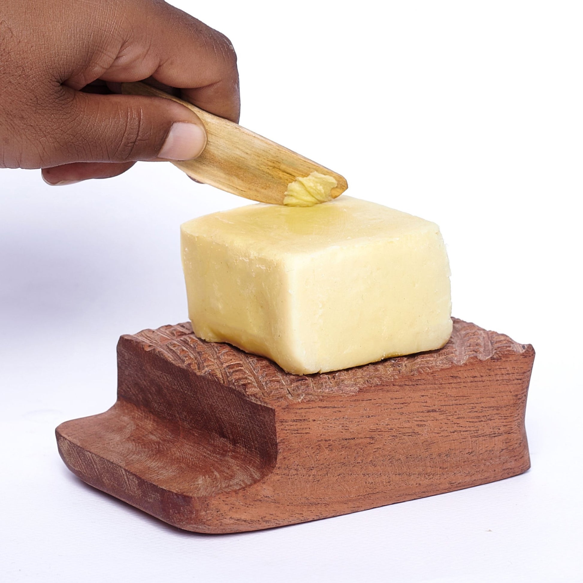 Dua Kukuo Wood Dish w/ Samina Black Soap - nkubarcompany